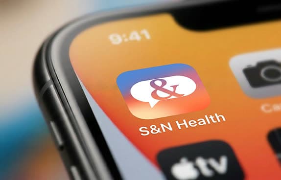 iPhone app mockup